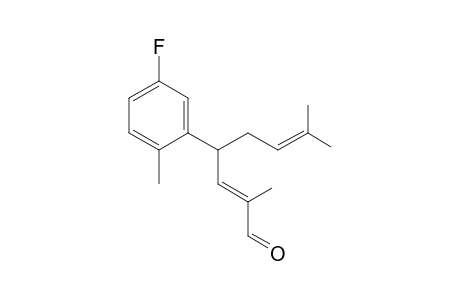 (E)-4-(5-Fluoro-2-methylphenyl)-2,7-dimethyloct-2,6-dienal
