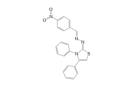 2-(4-Nitrobenzylidenehydrazono)-3,4-diphenyl-2,3-dihydro-1,3-thiazole