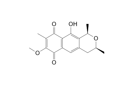 (1R,3S)-10-hydroxy-7-methoxy-1,3,8-trimethyl-3,4-dihydro-1H-benzo[g]isochromene-6,9-dione