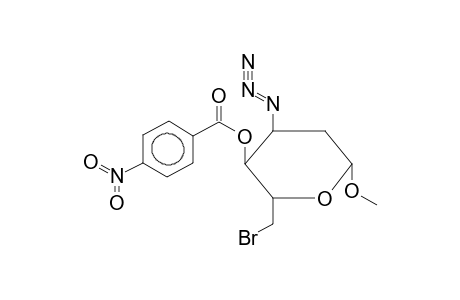 METHYL-3-AZIDO-6-BROMO-4-O-PARA-NITROBENZOYL-2,3,6-TRIDEOXY-BETA-D-RIBO-HEXOPYRANOSIDE