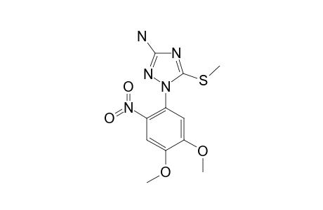 5-AMINO-3-METHYLTHIO-2-(3,4-DIMETHOXY-6-NITROPHENYL)-2H-1,2,4-TRIAZOLE
