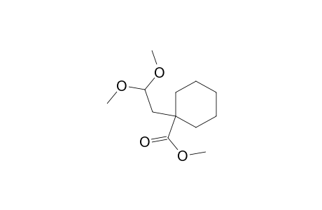 Cyclohexanecarboxylic acid, 1-(2,2-dimethoxyethyl)-, methyl ester