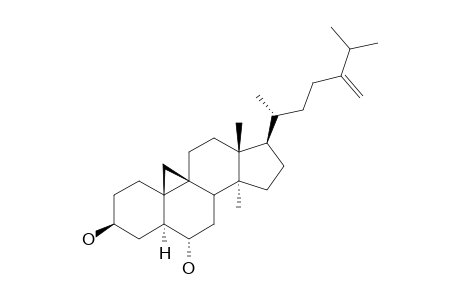 ROXBURGHADIOL-B;4-BIS-NOR-METHYL-24-METHYLENE-CYCLOARTA-3-BETA,6-ALPHA-DIOL