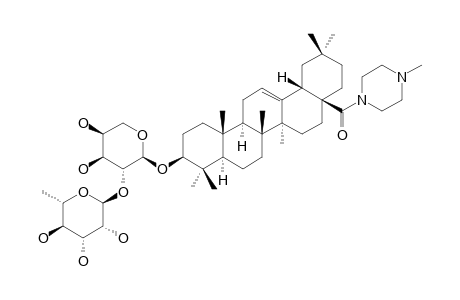 1-(4-METHYLPIPERAZIN-1-YL)-OLE-28-ONE-3-O-ALPHA-L-RHAMNOPYRANOSYL-(1->2)-ALPHA-L-ARABINOPYRANOSIDE