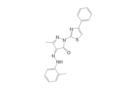 3-Methyl-4-(2"-tolylhydrazono)-0-1-(4'-phenylthiazol-2'-yl)-1H-pyrazol-5(4H)-one