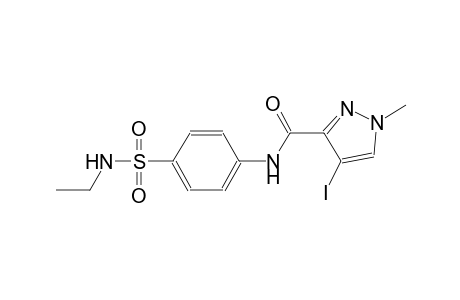 N-{4-[(ethylamino)sulfonyl]phenyl}-4-iodo-1-methyl-1H-pyrazole-3-carboxamide