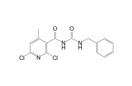 2,6-bis(chloranyl)-4-methyl-N-[(phenylmethyl)carbamoyl]pyridine-3-carboxamide