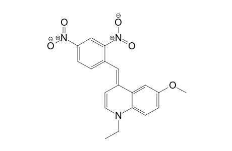 Quinoline, 4-[(2,4-dinitrophenyl)methylene]-1-ethyl-1,4-dihydro-6-methoxy