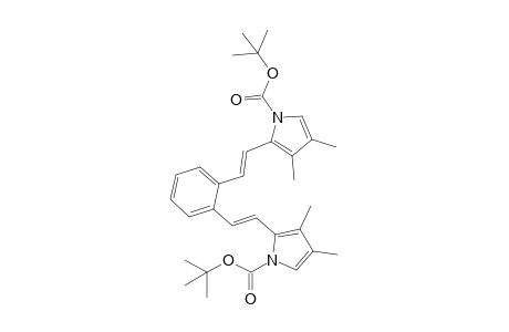 (E,E)-1,2-Bis[2'-(1"-tert-butoxycarbonyl-3",4"-dimethyl-[1"H]pyrrol-2"-yl)vinyl]benzene