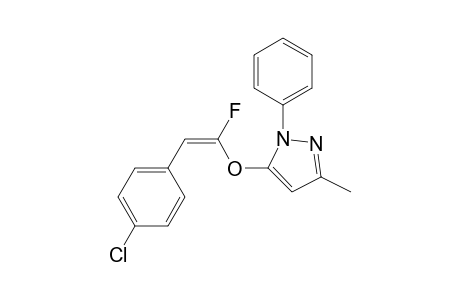 (E)-5-((2-(4-chlorophenyl)-1-fluorovinyl)oxy)-3-methyl-1-phenyl-1H-pyrazole