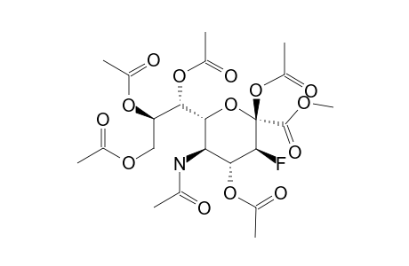 METHYL-5-ACETAMIDO-2,4,7,8,9-PENTA-O-ACETYL-3,5-DIDEOXY-3-FLUORO-BETA-D-ERYTHRO-L-GLUCO-2-NONULOPYRANOSONATE