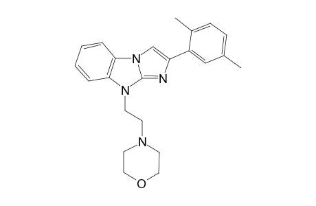 4-[2-[2-(2,5-dimethylphenyl)-4-imidazo[1,2-a]benzimidazolyl]ethyl]morpholine