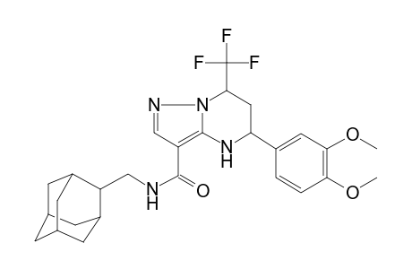 5-(3,4-Dimethoxy-phenyl)-7-trifluoromethyl-4,5,6,7-tetrahydro-pyrazolo[1,5-a]pyrimidine-3-carboxylic acid (adamantan-2-ylmethyl)-amide