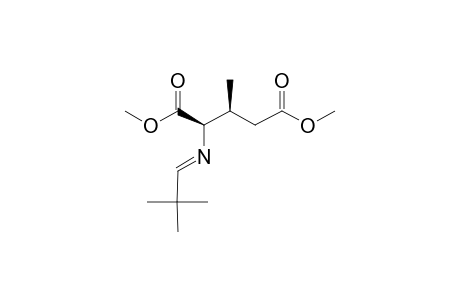 DIMETHYL-(2R*,3R*)-2-[(2,2-DIMETHYLPROPYLIDENE)-AMINO]-3-METHYLPENTANEDIOATE