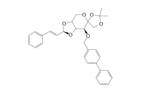 1,2-O-Isopropylidene-3-O-(p-phenylbenzyl)-4,5-O-[(1'S)-trans-3'-phenyl-2'-propen-1'-yl]-.beta.-D-psicopyranose