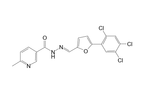 3-Pyridinecarboxylic acid, 6-methyl-, N'-[[5-(2,4,5-trichlorophenyl)-2-furanyl]methylidene]hydrazide