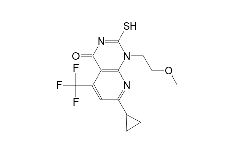 pyrido[2,3-d]pyrimidin-4(1H)-one, 7-cyclopropyl-2-mercapto-1-(2-methoxyethyl)-5-(trifluoromethyl)-