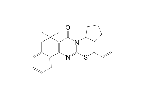2-(allylthio)-3-cyclopentyl-3H-spiro[benzo[h]quinazoline-5,1'-cyclopentan]-4(6H)-one
