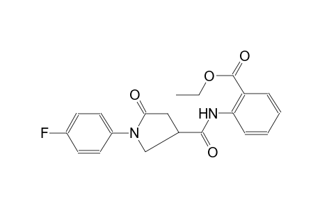 2-[[1-(4-Fluoro-phenyl)-5-oxo-pyrrolidine-3-carbonyl]-amino]benzoic acid, ethyl ester