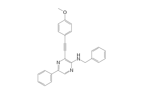 N-Benzyl-N-[3-(4-methoxyphenyl)ethynyl-5-phenyl-]pyrazin-2-yl amine