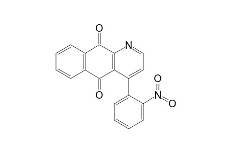 4-(2-nitrophenyl)benzo[g]quinoline-5,10-dione