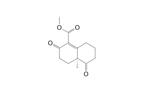 Methyl (4aS*)-4a-methyl-2,5-dioxo-3,4,4a,6,7,8-hexahydronaphthalenecarboxylate