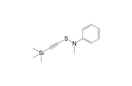 N-Methyl-N-[2-(trimethylsilyl)ethynylthio]benzenamine