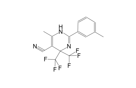 6-methyl-2-(3-methylphenyl)-4,4-bis(trifluoromethyl)-1,4-dihydro-5-pyrimidinecarbonitrile