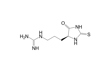 Guanidine, [3-(5-oxo-2-thioxo-4-imidazolidinyl)propyl]-, (S)-