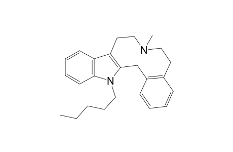 7-Methyl-14-pentyl-6,7,8,9,14,15-hexahydro-5Hindolo[3,2-f][3]benzazecine