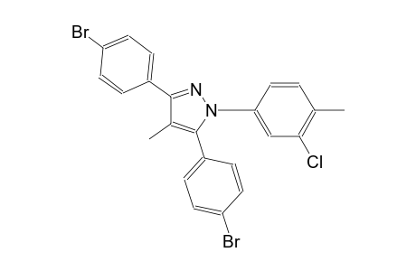 3,5-bis(4-bromophenyl)-1-(3-chloro-4-methylphenyl)-4-methyl-1H-pyrazole