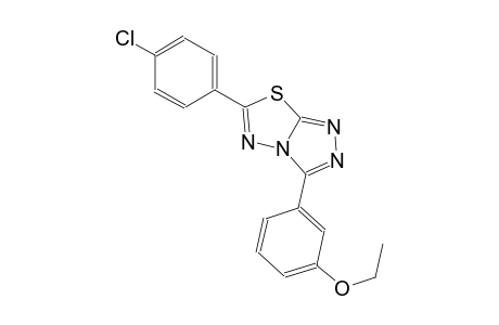 6-(4-chlorophenyl)-3-(3-ethoxyphenyl)[1,2,4]triazolo[3,4-b][1,3,4]thiadiazole