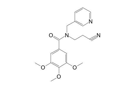 N-(2-CYANOETHYL)-N-[(3-PYRIDYL)METHYL]-3,4,5-TRIMETHOXYBENZAMIDE