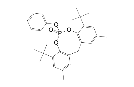 4,8-Di-tert-butyl-2,10-dimethyl-6-phenoxy-12H-dibenzo(D,G)(1,3,2)dioxaphosphocin 6-oxide