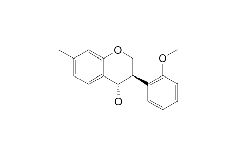 CONFEROL-B;(3R,4R)-3-(2-METHOXYPHENYL)-7-METHYL-3,4-DIHYDRO-2H-CHROMEN-4-OL