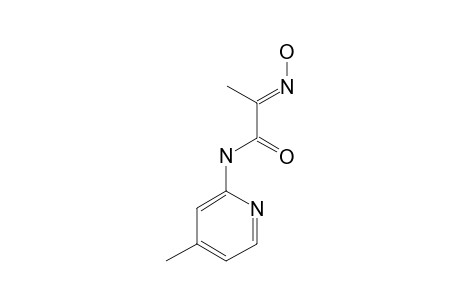(2E)-2-hydroximino-N-(4-methyl-2-pyridyl)propionamide