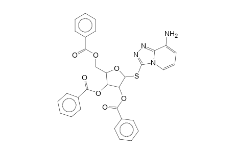 1-Deoxyribofuranose, 1-[8-amino-(1,2,4-triazolo[4,5-a]pyridin-3-yl)thio]-, tribenzoate