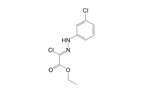 Acetic acid, chloro[(3-chlorophenyl)hydrazono]-, ethyl ester