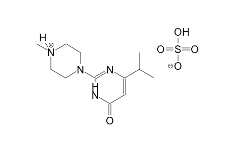 1-(4-isopropyl-6-oxo-1,6-dihydro-2-pyrimidinyl)-4-methylpiperazin-4-ium hydrogen sulfate