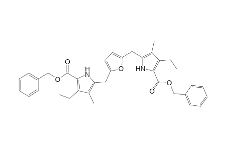 2,5-Bis(5-benzyloxycarbonyl-4-ethyl-3-methyl-2-pyrrolylmethyl)furan
