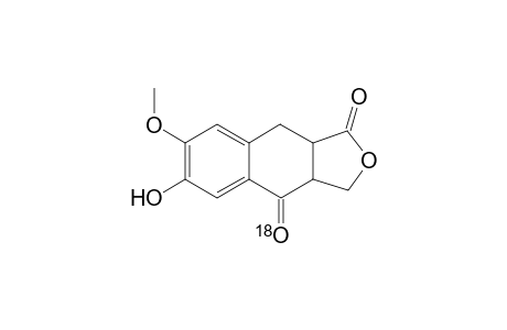 1,2,3-Trihydro-4-(18)oxo-6-hydroxy-7-methoxy-2-naphthoic acid .gamma. lactone