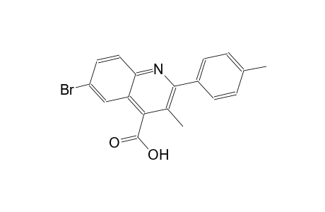 6-bromo-3-methyl-2-(4-methylphenyl)-4-quinolinecarboxylic acid