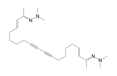 (3E,17E)-Icosa-3,17-diene-9,11-diyne-2,19-dine bis(N,N-dimethylhydrazone)