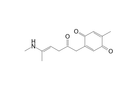 5-Methyl-2-[5'-(N-methylamino)-2'-oxo-4'-hexenyl]-2,5-cyclohexadiene-1,4-dione