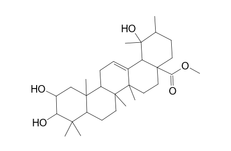 Urs-12-en-28-oic acid, 2,3,19-trihydroxy-, methyl ester, (2.alpha.,3.beta.)-