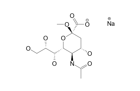 SODIUM-METHYL-5-ACETAMIDO-3,5-DIDEOXY-BETA-L-GLYCERO-D-GALACTO-2-NONULOPYRANOSIDONAT