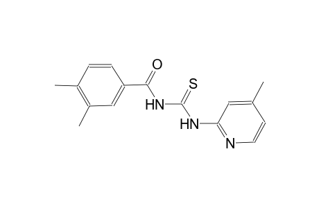 N-(3,4-dimethylbenzoyl)-N'-(4-methyl-2-pyridinyl)thiourea