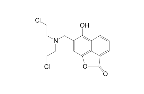 5-Hydroxy-6-[N,N-bis(2-chloroethyl)aminomethyl}]naphthalene-1,8-carbolacetone