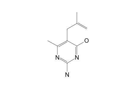 2-amino-6-methyl-5-(2-methylallyl)-4-pyrimidinol