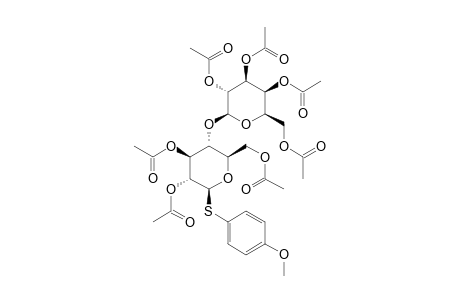 4-METHOXYPHENYL-(2,3,4,6-TETRA-O-ACETYL-BETA-D-GALACTOPYRANOSYL)-(1->4)-2,3,6-TRI-O-ACETYL-1-THIO-BETA-D-GLUCOPYRANOSIDE
